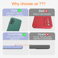 Nowy Upgrade Camera Protector płynny silikonowy futerał na telefon do Samsung Galaxy A52 A72 A32 4G 5G A53 oryginalne etui na tylną okładkę 5